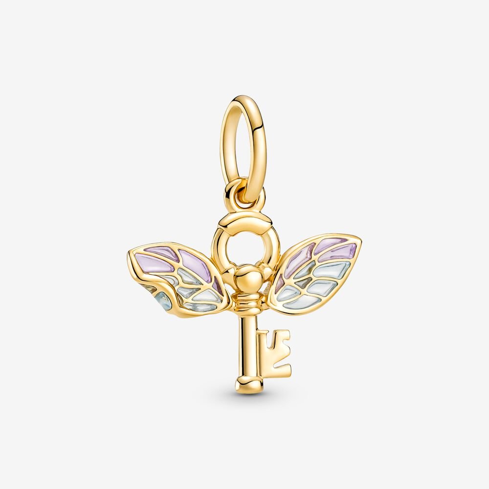 Pandora Harry Potter, Winged Key Pendant Ireland - 14k Gold/Cubic Zirconia - 237608INY